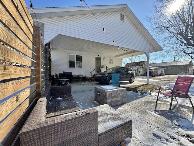 deck with a patio area and outdoor lounge area