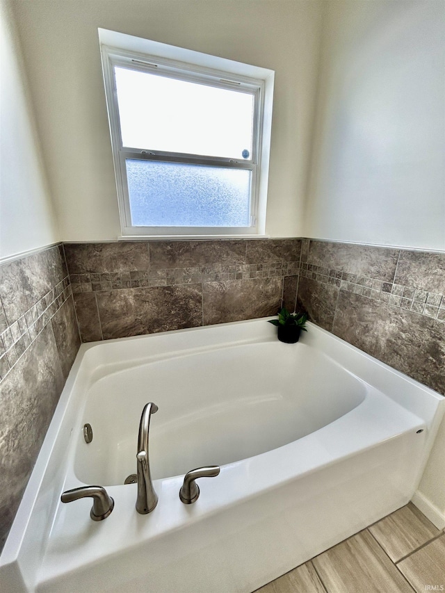 bathroom with a bathtub