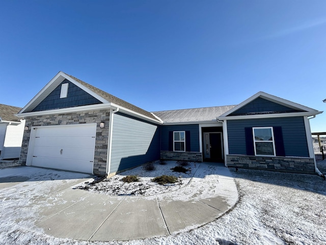 view of front of home featuring a garage