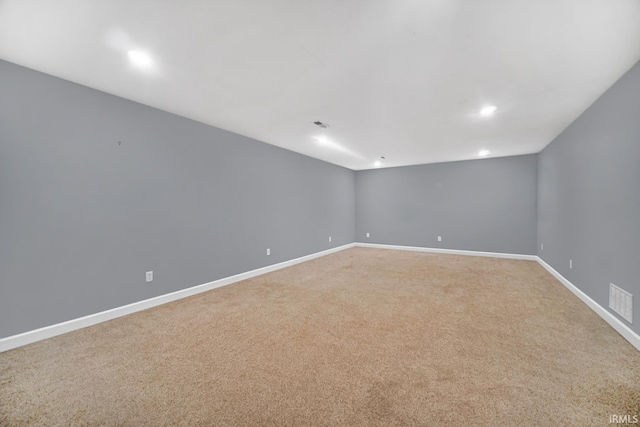 empty room with light carpet