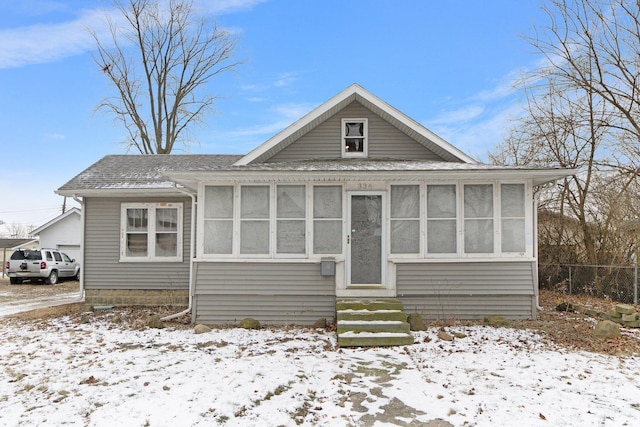 view of bungalow-style house