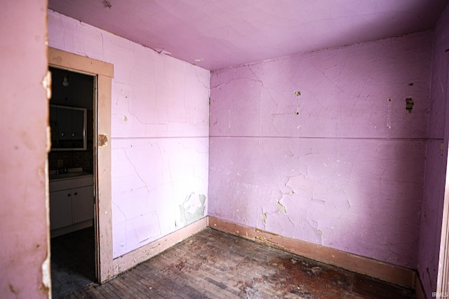 empty room with sink