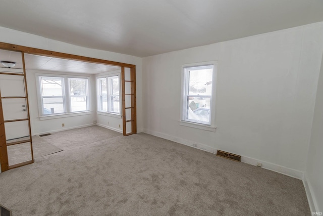 view of carpeted empty room