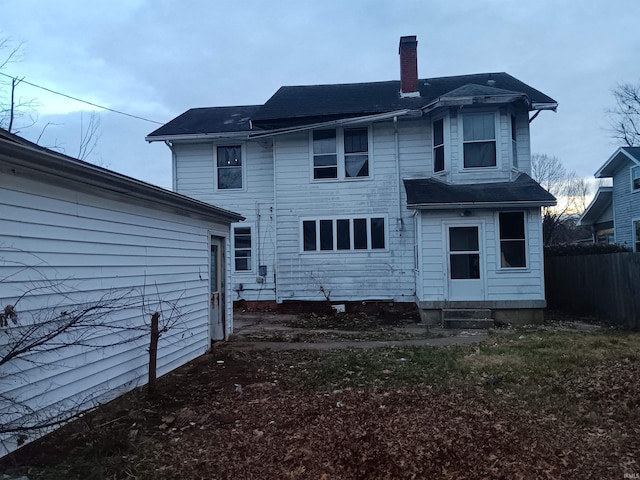 view of rear view of property