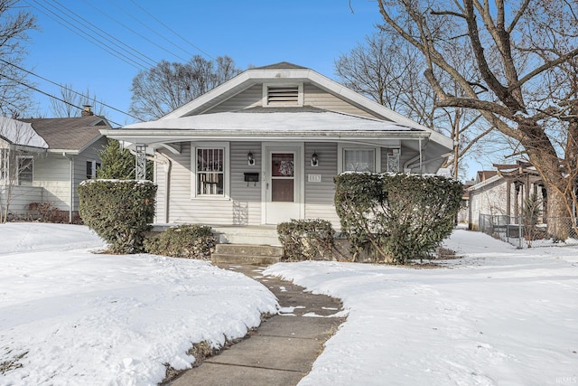 view of bungalow