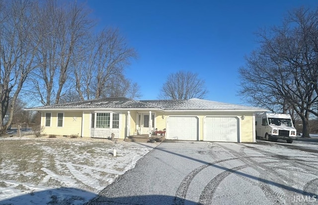 ranch-style house with a garage