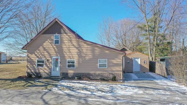 view of front of home