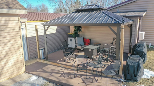 view of patio / terrace with grilling area