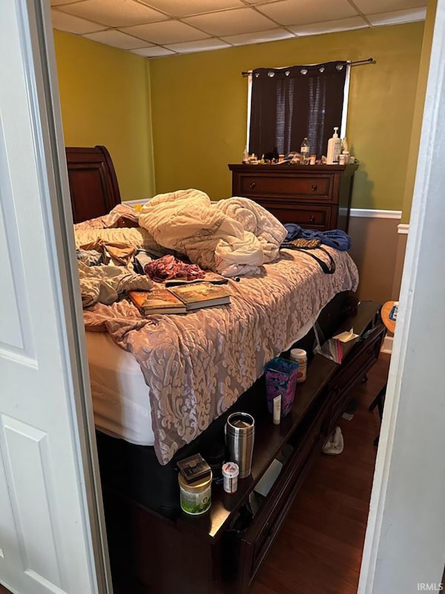 bedroom featuring hardwood / wood-style floors