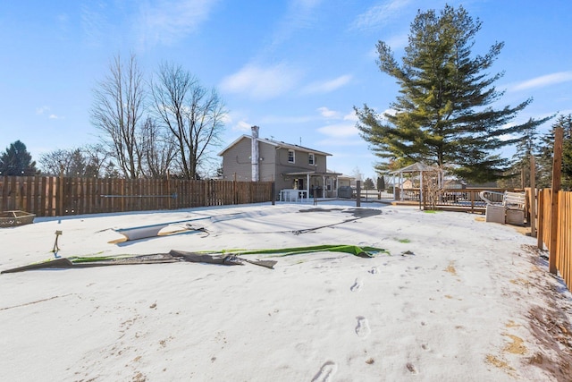 view of yard featuring a gazebo