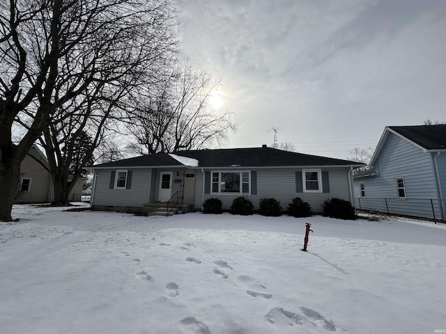 view of ranch-style house