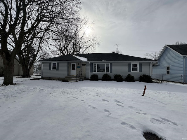 view of ranch-style house