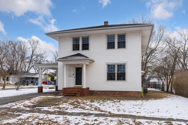 view of front of property