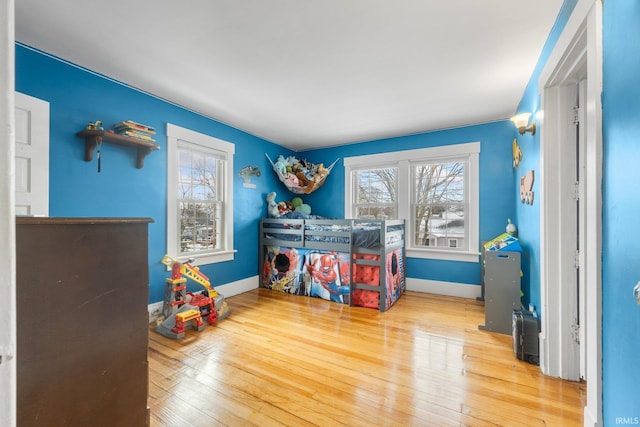 playroom featuring hardwood / wood-style flooring