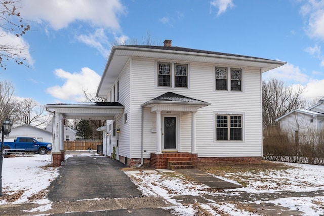 view of front of property