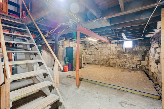 view of basement