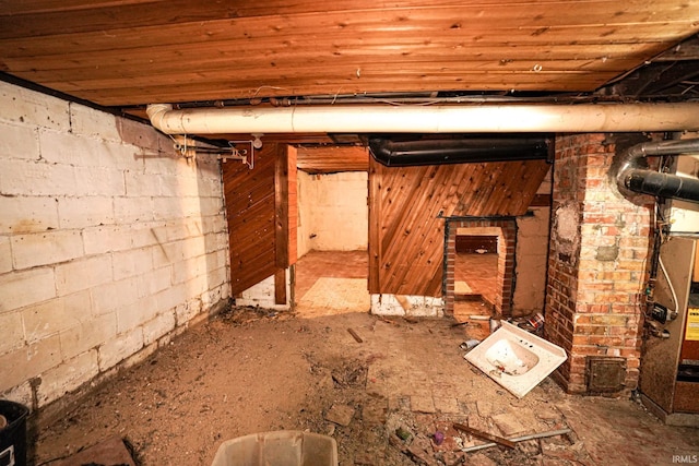 view of basement