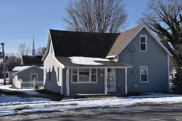 view of front of property