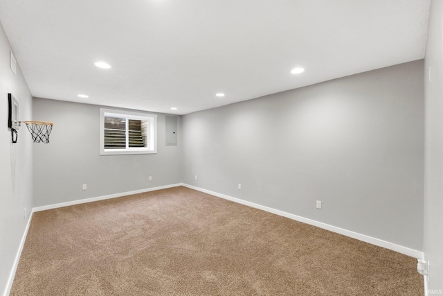 view of carpeted empty room