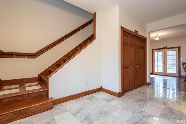 interior space featuring french doors