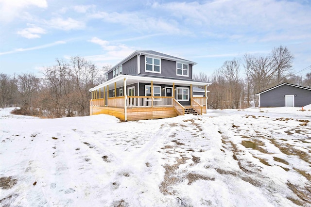 view of front of house with a porch