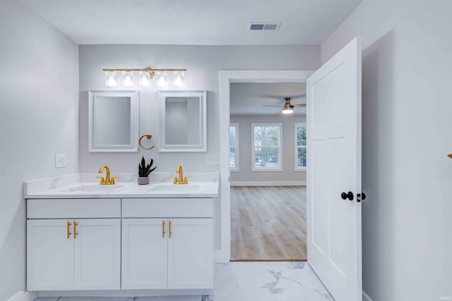 bathroom featuring vanity