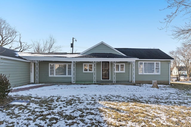 view of ranch-style home