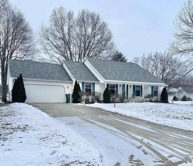 ranch-style house with a garage