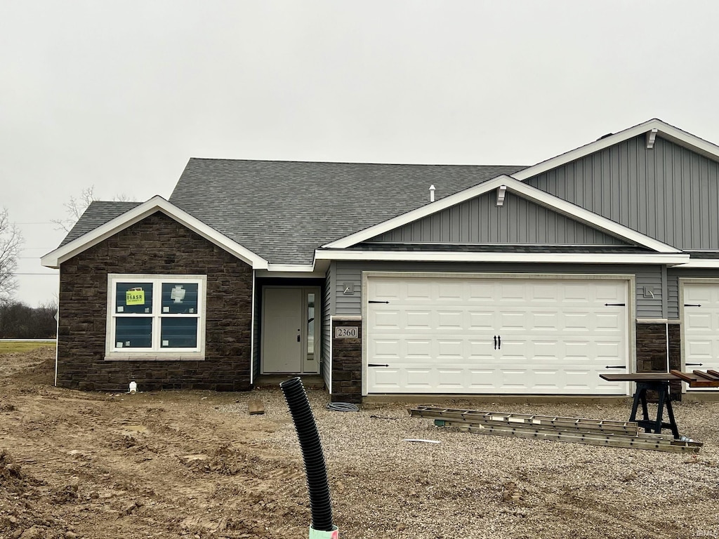 view of front of house featuring a garage