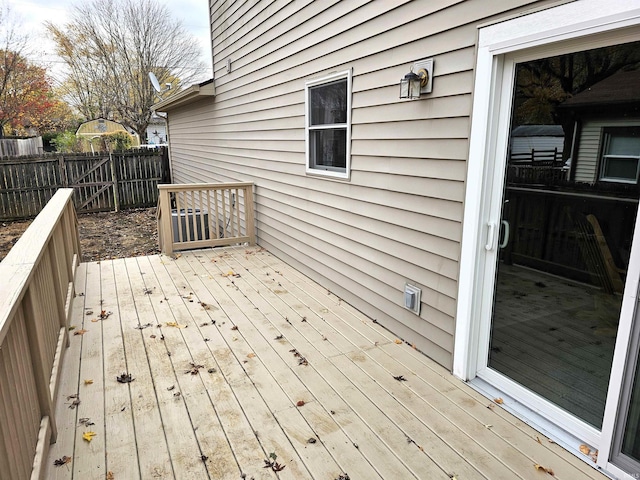 view of wooden terrace