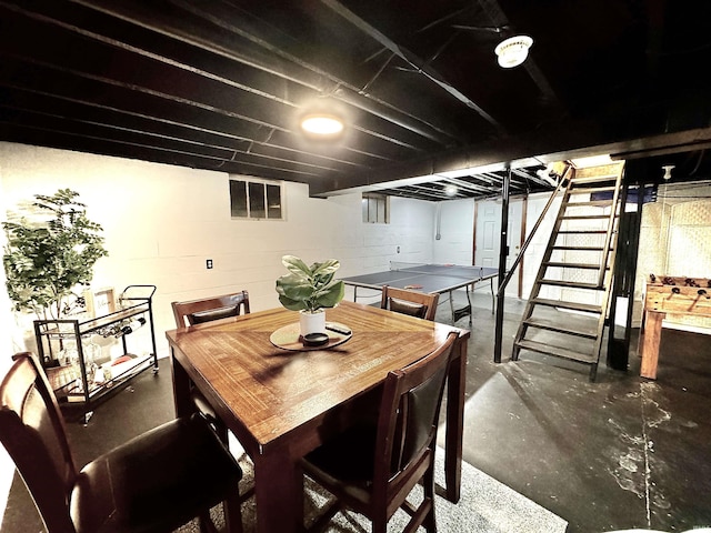 view of dining area