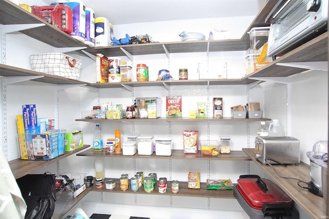 view of pantry