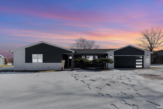 ranch-style house with a garage