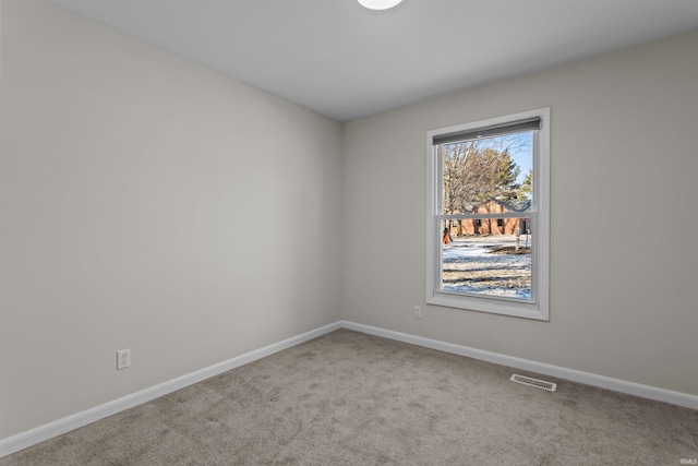 view of carpeted empty room