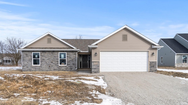 view of front of house featuring a garage