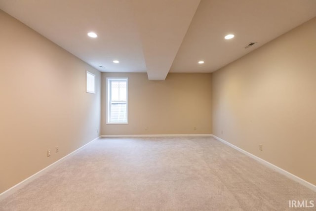 view of carpeted empty room