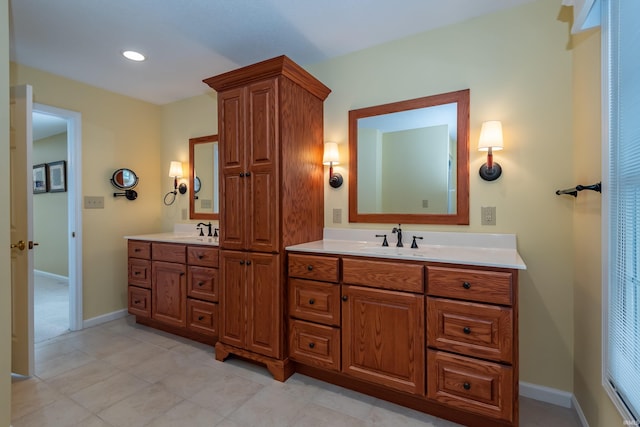 bathroom with vanity