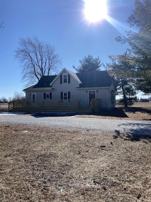 view of rear view of house