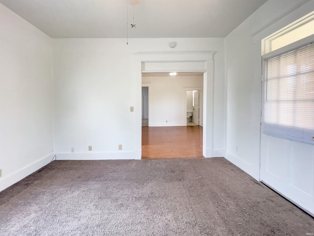 view of carpeted empty room