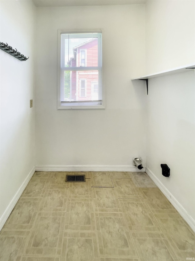 view of clothes washing area