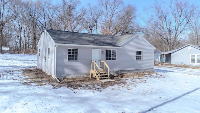 view of bungalow