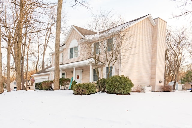 front facade with covered porch