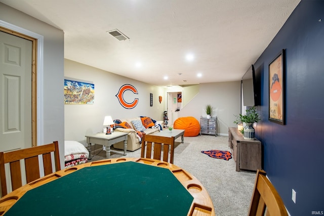 playroom featuring carpet floors