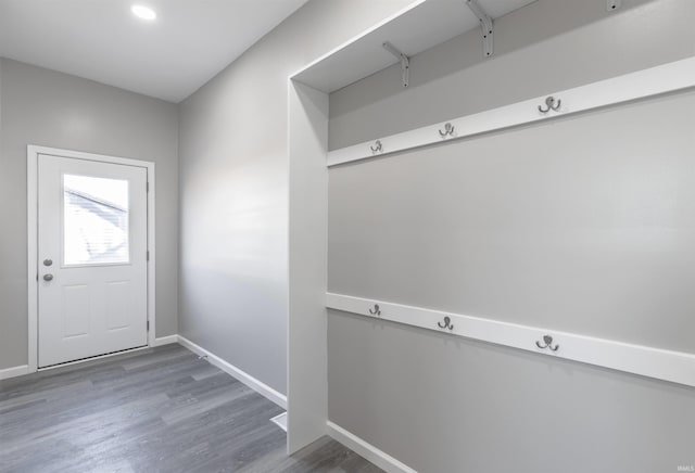 interior space featuring dark hardwood / wood-style floors