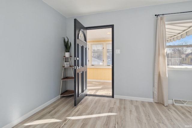 interior space featuring light hardwood / wood-style flooring