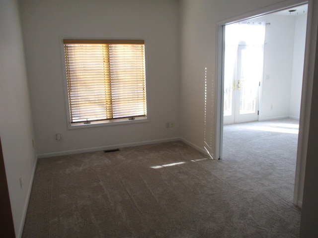 view of carpeted empty room