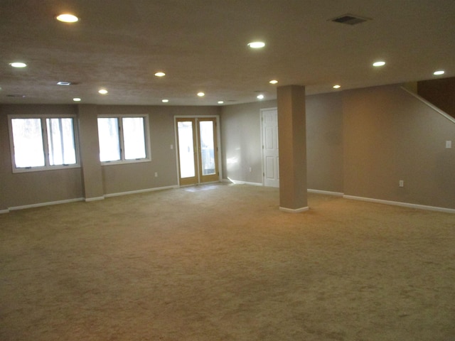 empty room featuring carpet flooring