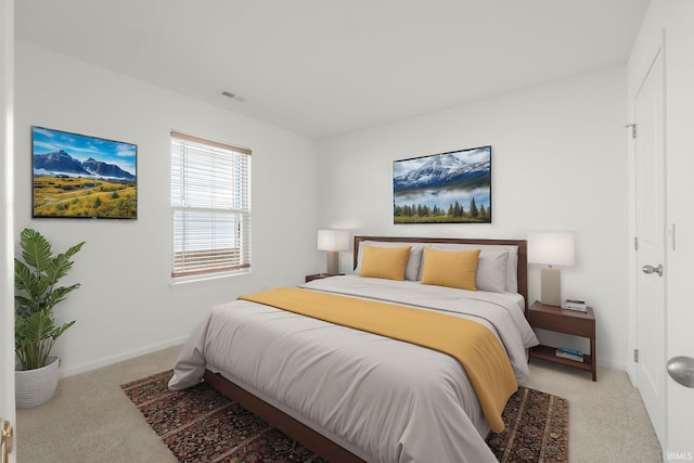 bedroom with carpet flooring