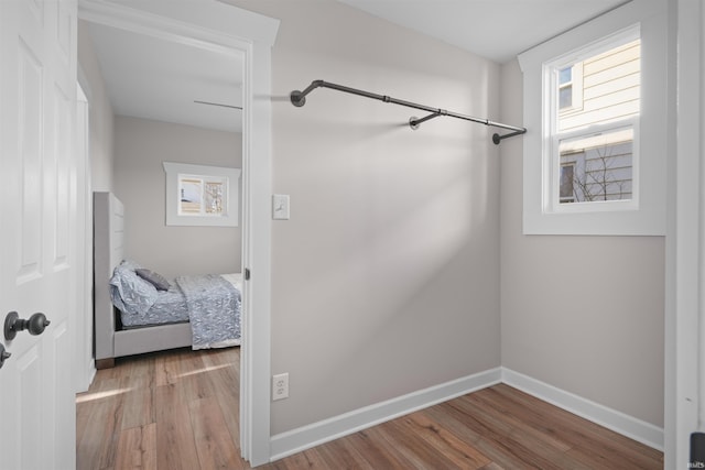 bathroom featuring hardwood / wood-style floors