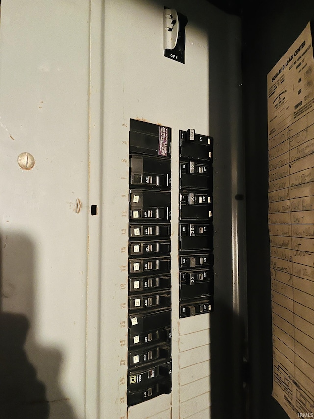 utility room featuring electric panel